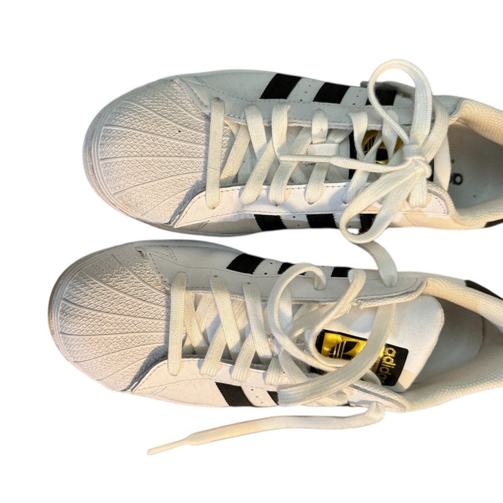 Adidas Superstars White and Black Sneakers